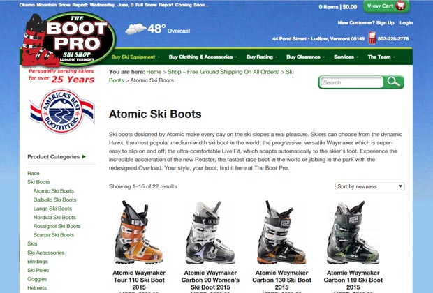 the boot shop website