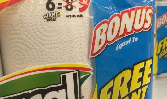 Toilet Paper Math and Product Labeling